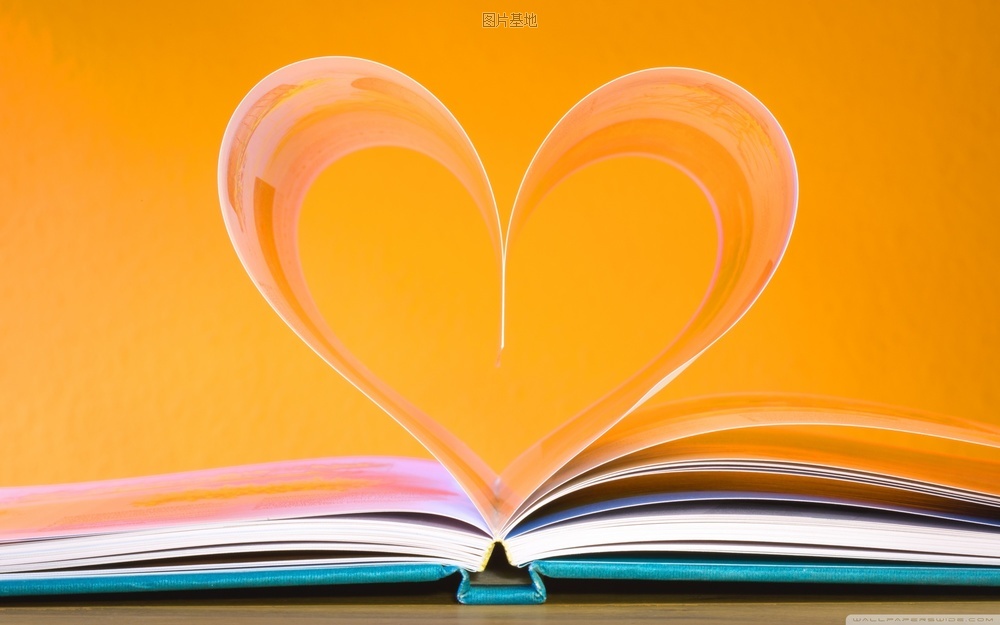 图片描述：书本，书，爱心，心形,尺寸：2560X1600px 
