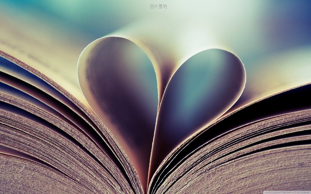图片描述：书本，书，爱心，心形,尺寸：2560X1600px 